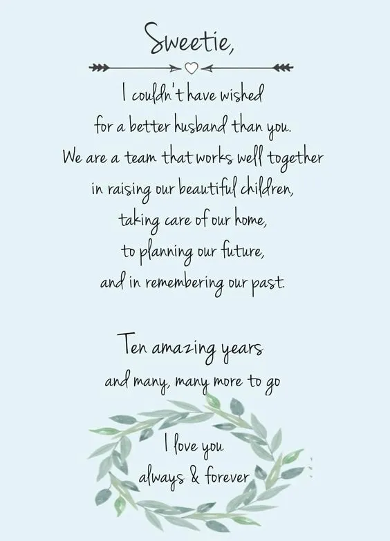 10th-wedding-anniversary-wishes-to-husband