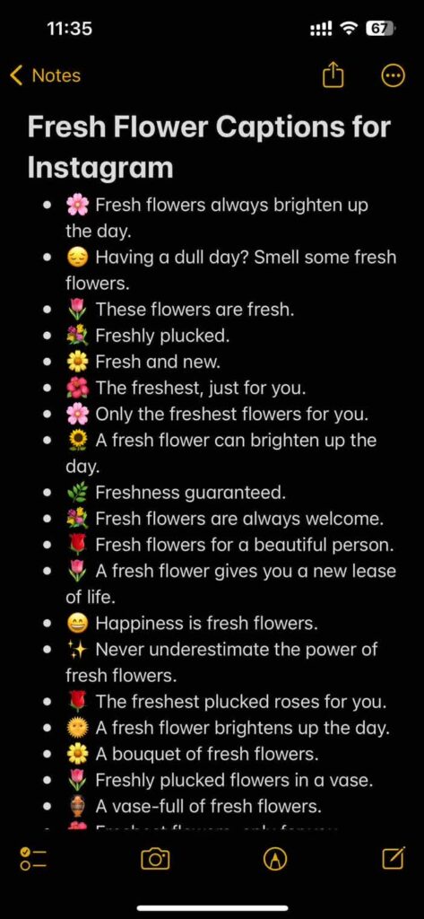 flower-bouquet-captions-for-instagram