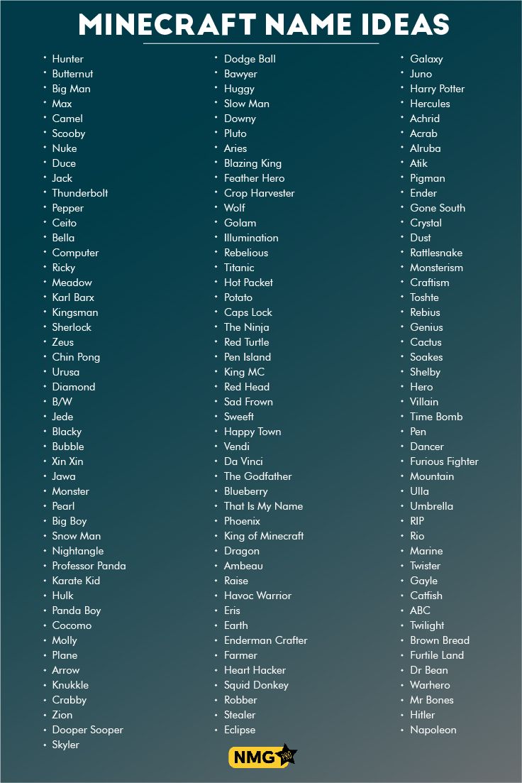 good-username-ideas-for-minecraft
